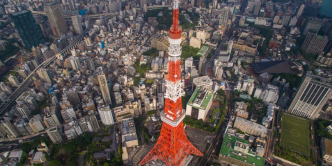 Video Droni. Tokyo vista dal drone