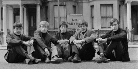 La prima foto dei Rolling Stones (1962) che ieri a Londra hanno inaugurato la mostra a loro dedicata