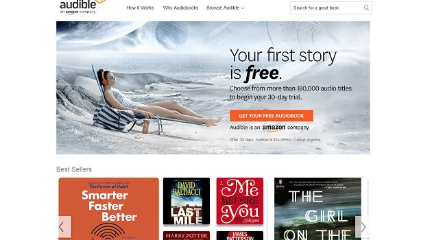 Audible ti racconta le grandi storie, in italiano