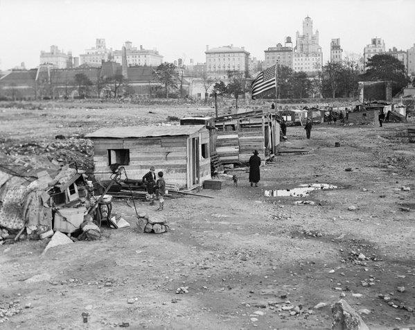 Hooverville%2c NYC #CentralPark in the 1930s