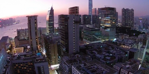 Video droni. Hong Kong vista dal drone