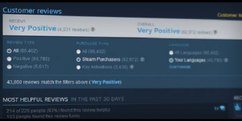 Steam cambia la politica sulle recensioni degli utenti