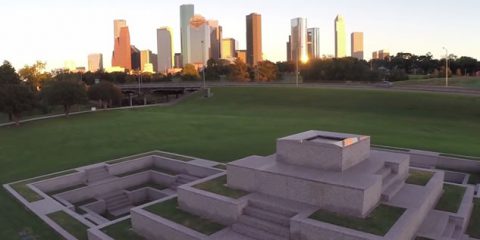 Video droni. Houston (Texas) vista dal drone