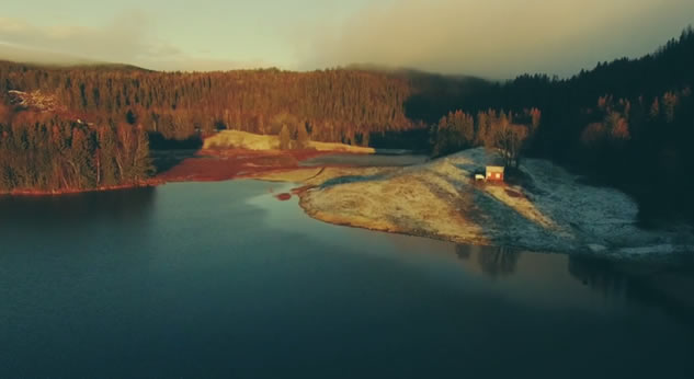 La Norvegia in autunno vista dal drone