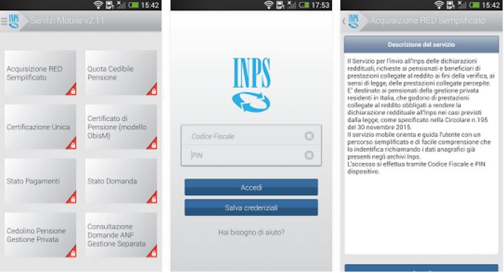 INPS Servizi Mobile