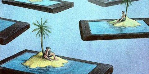 La società connessa? Il rischio è trasformarci in naufraghi solitari su minuscole isolette grandi come uno smartphone