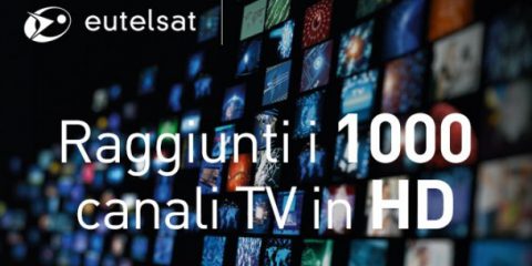 Eutelsat, satelliti da record: canali in HD a quota mille