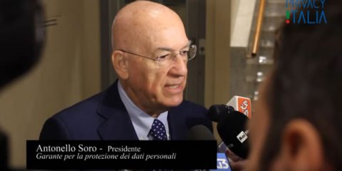 Intervista al Garante Privacy Antonello Soro