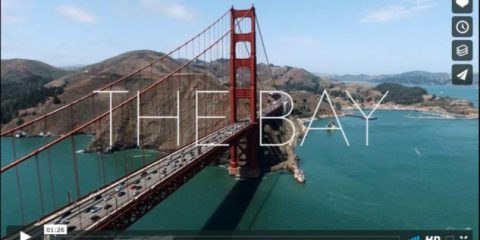 Videodroni. Il Golden Gate Bridge e la Rodeo Beach (California) visti dal drone