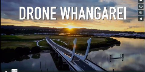 Videodroni. Il Distretto di Whangarei (Nuova Zelanda) visto dal drone