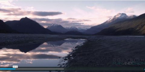 Super Videodroni. Le catene alpine del sud della Nuova Zelanda viste dal drone