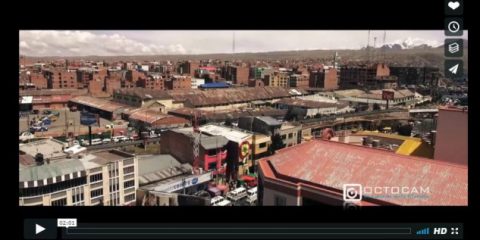 Videodroni. La Paz (Bolivia) vista dal drone
