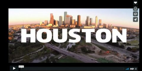 Videodroni. Houston (USA) vista dal drone