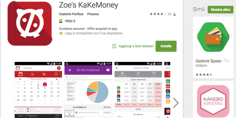 App4Italy. La recensione del giorno, Zoe’s Kakebo