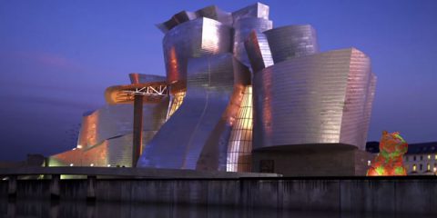 Videodroni. Bilbao (Spagna), il Guggenheim Museum visto dal drone