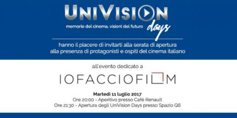 Io Faccio Film, l’11 luglio all’Isola Tiberina arrivano gli UniVision Days