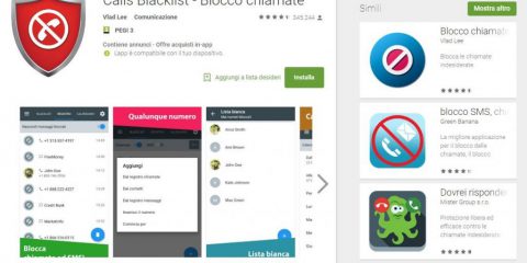 App4Italy. La recensione del giorno, Calls Blacklist