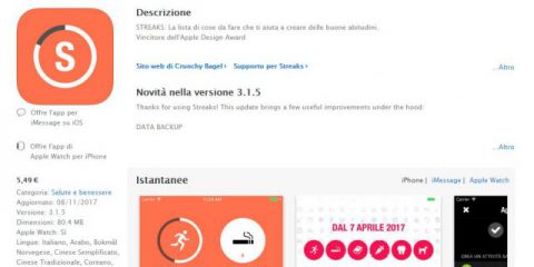 App4Italy. La recensione del giorno, Streaks