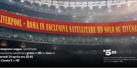 Tivùsat, Liverpool – Roma in esclusiva satellitare su Canale 5 HD