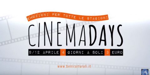 Ritornano i Cinemadays, cinema a 3 euro in tutta Italia dal 9 al 12 aprile