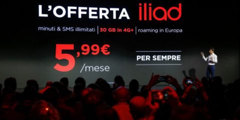 Iliad da oggi sul mercato mobile italiano