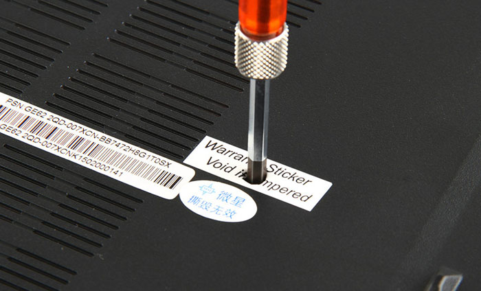Warranty Void sticker - FTC