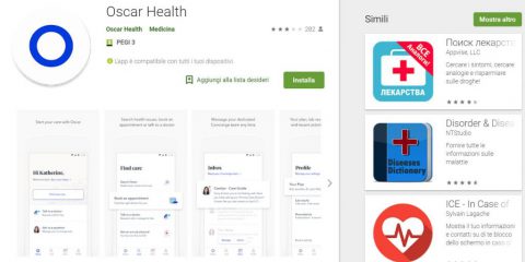 App4Italy. La recensione del giorno, Oscar health