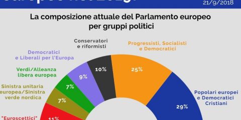 Come sarà il Parlamento europeo nel 2019?