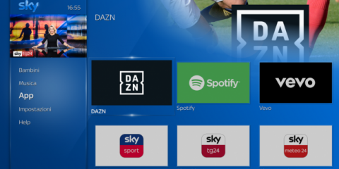 Le app DAZN e Spotify sbarcano su Sky Q