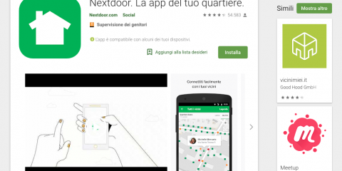 App4Italy. La recensione del giorno, Nextdoor