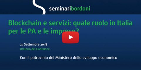 Blockchain e servizi in Italia. Il videoreportage del Seminario FUB