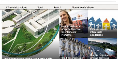 E’ online il nuovo portale della Regione Piemonte