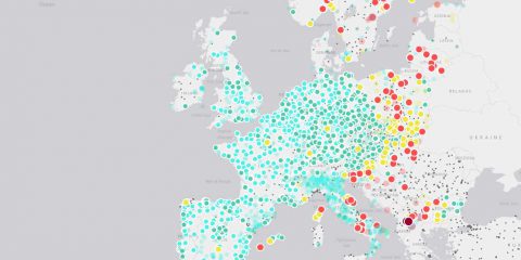 Qualità dell’aria: peggiora in Italia, Est Europa e Scandinavia. La mappa interattiva in tempo reale