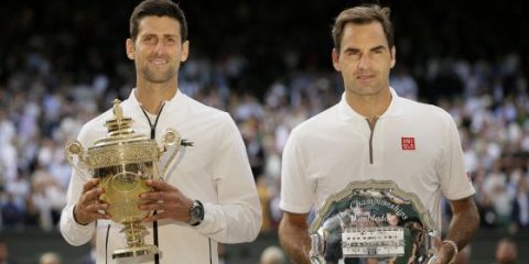 Sky Sport, ascolti al top per la finale di Wimbledon Federer-Djokovic e la Formula1