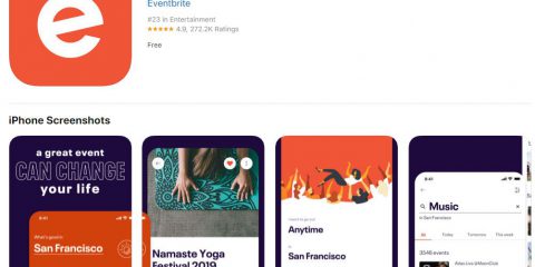 App4Italy. La recensione del giorno, Eventbrite