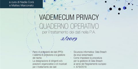 Vademecum Privacy. Quaderno operativo per il trattamento dei dati nella PA (2019). Vol. 3