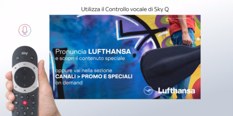 Sky Media, al via gli Spot Interattivi grazie al  Controllo vocale di Sky Q