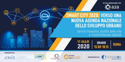 RINVIO evento Smart City 2020: Verso una nuova Agenda nazionale dello Sviluppo Urbano