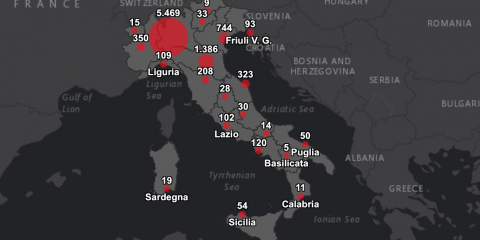 Covid-19, la mappa interattiva dei contagi (dalle Regioni alla singola provincia)