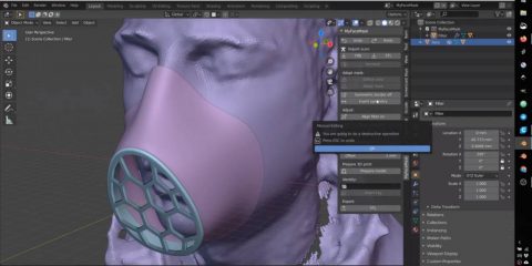 Open source, il software per stampare mascherine su misura in 3D (video tutorial)