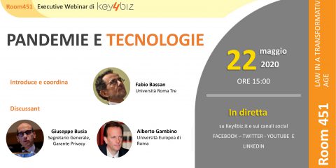 Room 451: Pandemie e tecnologie live il 22 maggio alle 15. Gli Executive Webinar di Key4biz