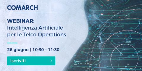 Intelligenza Artificiale per le Telco Operations. Partecipa al webinar il 26 giugno