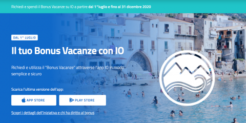 Bonus vacanze (in Italia) fino a 500 euro solo con l’app IO. Come si ottiene