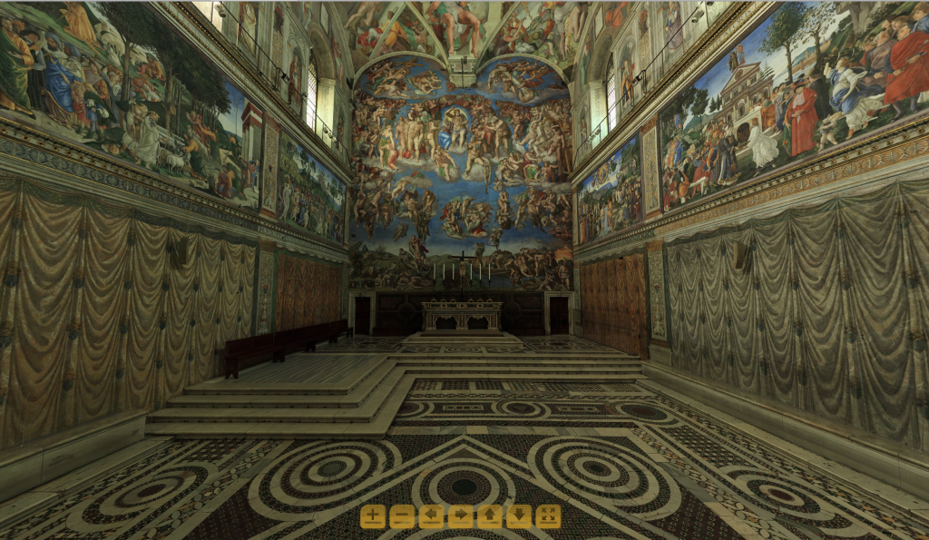 volta della cappella sistina virtual tour