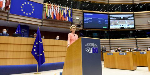 Stato dell’Unione, Von der Leyen: “In progetti e tecnologie green il 37% del fondo NextGenerationEU”