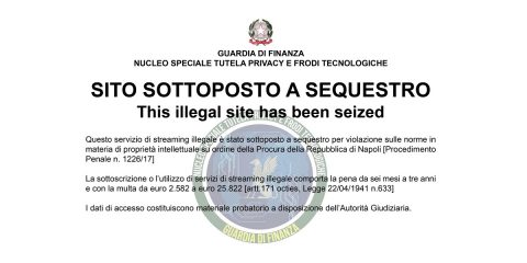 Pirateria online, GdF confisca beni per 10 milioni di euro