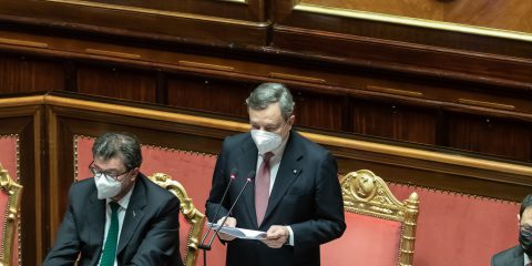 Il discorso programmatico di Mario Draghi al Senato