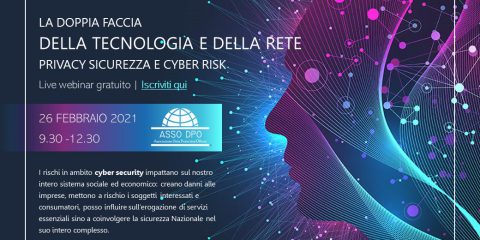 Privacy, sicurezza e cyber risk. Live webinar gratuito di Asso Dpo il 26 febbraio