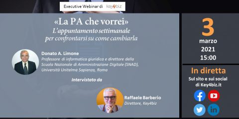 “La PA che vorrei”, talk settimanale per confrontarsi su come cambiarla. Prima puntata