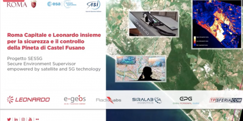 5G, IoT, droni e satelliti in campo contro gli incendi nella pineta di Castel Fusano (Roma)